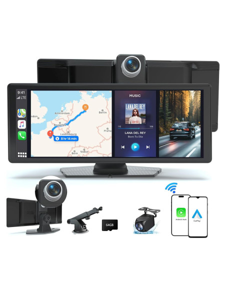 Pantalla Inalámbrica 10.26" ITDULCET CarPlay Android Auto Pantalla Inalámbrica 10.26" ITDULCET CarPlay Android Auto