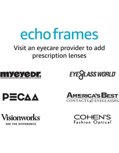Gafas Inteligentes Amazon Echo Frames Cuadradas con Alexa