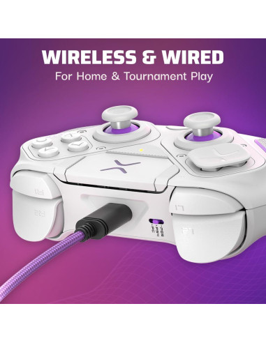 Controlador Inalámbrico PDP Victrix Pro BFG PS5/PS4/PC Blanco