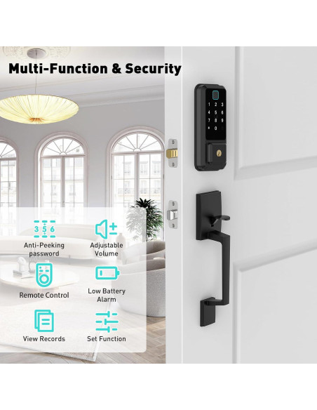 Cerradura Inteligente Butimu para Puerta Principal 10-en-1 Cerradura Inteligente Butimu para Puerta Principal 10-en-1