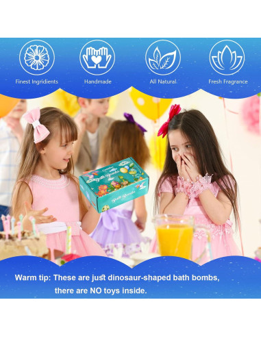 Set de 6 Bombas de Baño Dinosaurio Comfso - Aromas Naturales