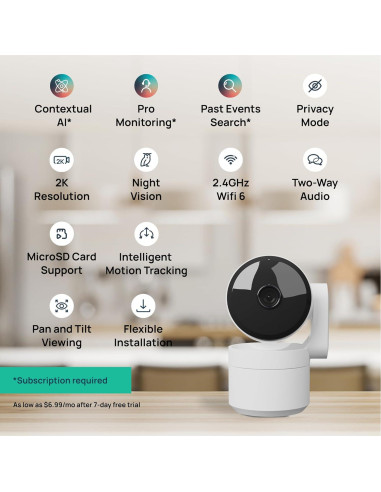 Cámara de Seguridad Interior Luna Home Eye 360 AI Blanco