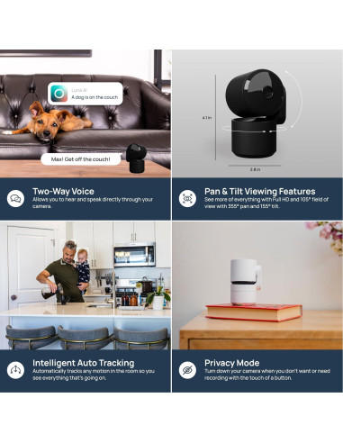 Cámara de Seguridad Interior Luna Home Eye 360 AI Blanco