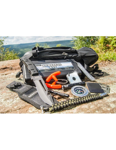 Kit de Supervivencia Weyland 11-en-1 con Cuchillo y Linterna