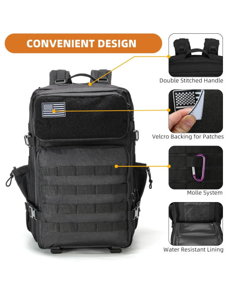 Mochila Táctica Militar 45L para Camping y Senderismo Mochila Táctica Militar 45L para Camping y Senderismo
