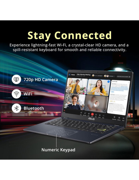 ASUS Vivobook Go 14" FHD, Celeron N4500, 4GB RAM, 64GB ASUS Vivobook Go 14" FHD, Celeron N4500, 4GB RAM, 64GB
