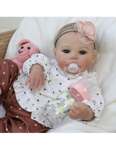 Muñeca de bebé renacida KSBD Meadow 45.72 cm con accesorios