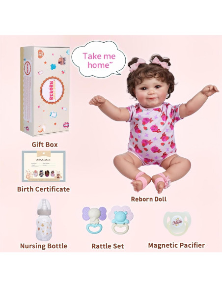 Muñeca de bebé renacida JIZHI 50,8 cm realista con caja Muñeca de bebé renacida JIZHI 50,8 cm realista con caja