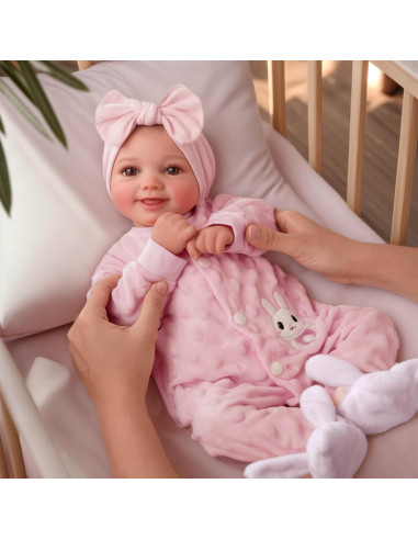 Muñeca Reborn BABESIDE Sunny 43 cm Vinilo Suave con Accesorios