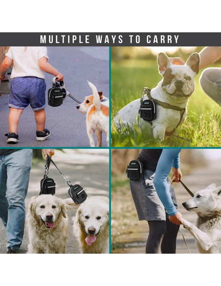 Dispensador de Bolsas de Excremento para Perros PetAmi Negro Dispensador de Bolsas de Excremento para Perros PetAmi Negro