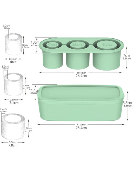 Bandeja de Hielo de Silicona Oyeftp para Taza Stanley 30-40 oz Bandeja de Hielo de Silicona Oyeftp para Taza Stanley 30-40 oz