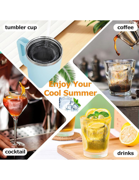 Bandeja de Hielo de Silicona Oyeftp para Taza Stanley 30-40 oz Bandeja de Hielo de Silicona Oyeftp para Taza Stanley 30-40 oz