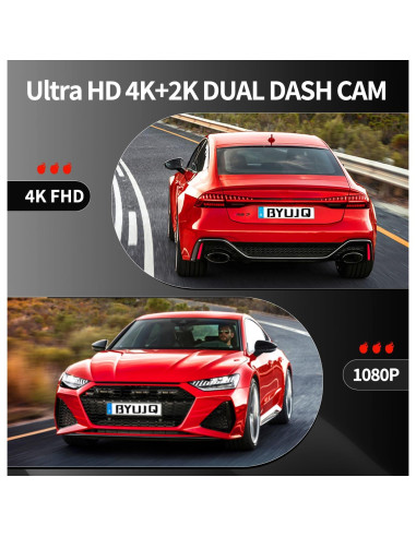 Pantalla Carplay 9" BYUJQ con Cámara 4K y GPS