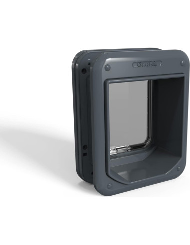 Puerta para Gatos Closer Pets CP360W Gris - Control Microchip