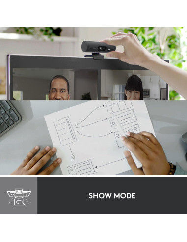 Webcam Logitech Brio 501 Full HD con Micrófonos y Luz