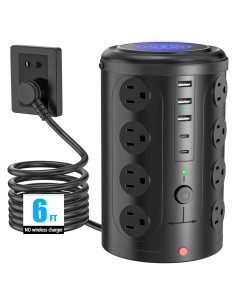 Regleta de Carga UWIWUTEI 21 en 1 con 16 Salidas y 5 USB