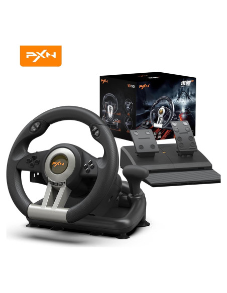 Volante de Carreras PXN V3II Multiplataforma con Pedal Volante de Carreras PXN V3II Multiplataforma con Pedal