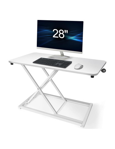 Elevador de Escritorio Aconcept Blanco 71.1x35.1 cm Altura Ajustable