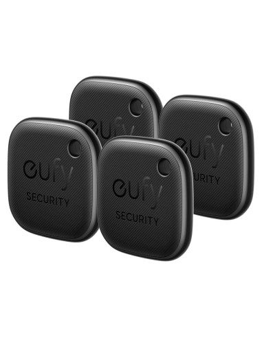 Rastreador Bluetooth Eufy Anker SmartTrack Link Negro 4 Pzas