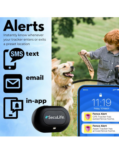 Rastreador GPS Seculife para Vehículos, Niños y Mascotas