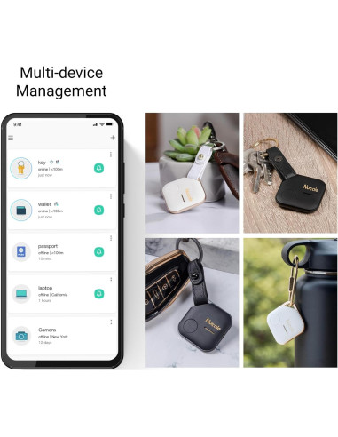 Localizador Bluetooth Nutale F7XT - 4 Etiquetas Anti-Pérdida
