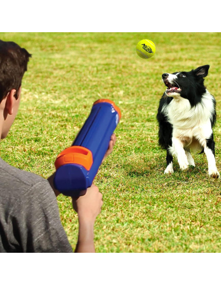Lanzador de Pelotas Nerf Dog + 3 Pelotas para Perros Lanzador de Pelotas Nerf Dog + 3 Pelotas para Perros