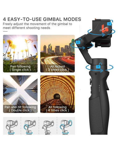 Estabilizador Hohem iSteady Pro 4 para cámaras de acción