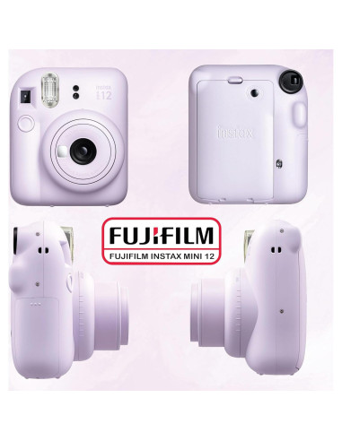 Cámara Instantánea Fujifilm Instax Mini 12 + 60 Hojas + Accesorios