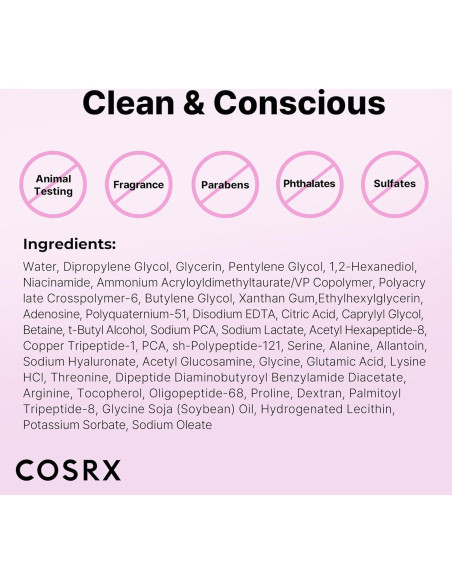 Suero Tonificante COSRX 6X con Péptidos y Niacinamida 150ml Suero Tonificante COSRX 6X con Péptidos y Niacinamida 150ml