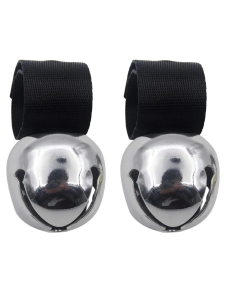 Campana para Perros SCENEREAL, 2 Campanas Antirrobo Plata Campana para Perros SCENEREAL, 2 Campanas Antirrobo Plata