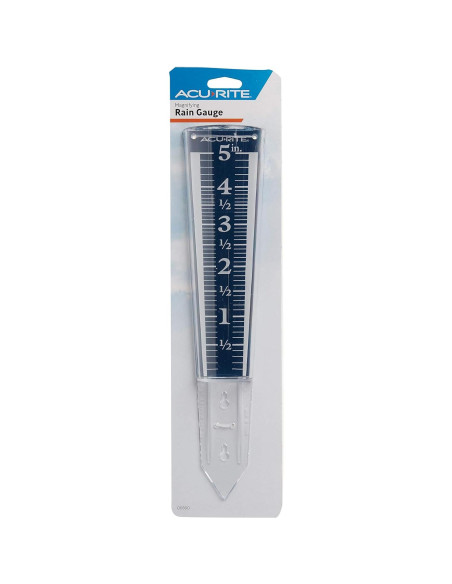 Medidor de Lluvia AcuRite 12,7 cm Fácil de Leer Acrílico Medidor de Lluvia AcuRite 12,7 cm Fácil de Leer Acrílico