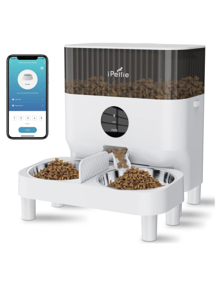 Comedero Automático iPettie WiFi 5L para 2 Mascotas Comedero Automático iPettie WiFi 5L para 2 Mascotas