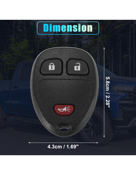 Control Remoto Sin Llave X AUTOHAUX OUC60270 para Chevy/GMC Control Remoto Sin Llave X AUTOHAUX OUC60270 para Chevy/GMC