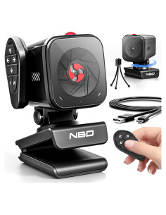 Cámara Web 2K NBDDIGITAL W100 con Micrófonos AI y Control Remoto