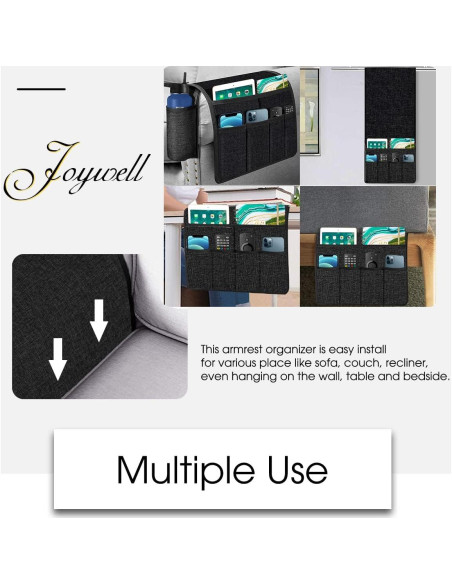 Organizador de Silla Joywell con Soporte para Botella y 7 Bolsillos Organizador de Silla Joywell con Soporte para Botella y 7 Bolsillos