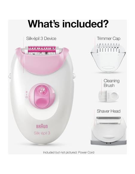 Epilador Braun Silk-epil 3 3270, Eliminación de Vello Mujer Epilador Braun Silk-epil 3 3270, Eliminación de Vello Mujer