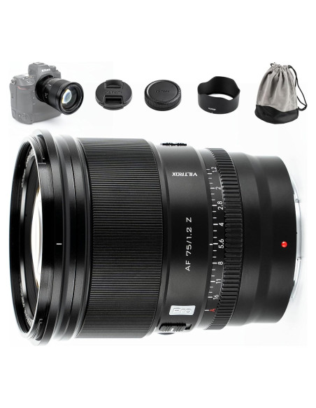 Lente VILTROX 75mm f/1.2 AF para Nikon Z - Gran Apertura Lente VILTROX 75mm f/1.2 AF para Nikon Z - Gran Apertura