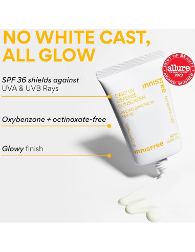Protector Solar Innisfree UV Defense SPF 36 50 ml Invisible