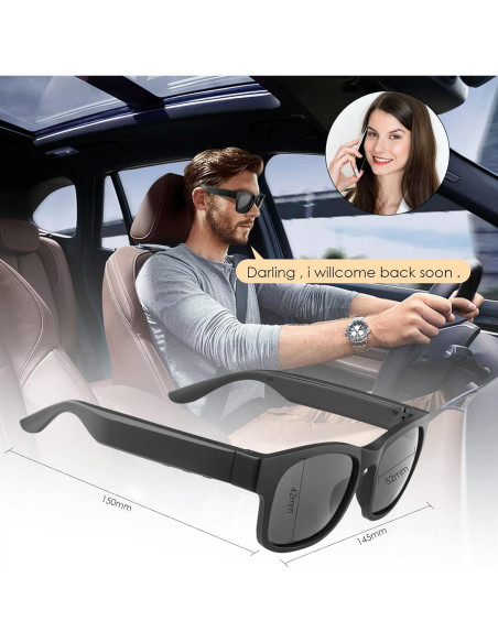 Gafas de Sol Bluetooth GELETE A12 Polarizadas IPX4 Gafas de Sol Bluetooth GELETE A12 Polarizadas IPX4