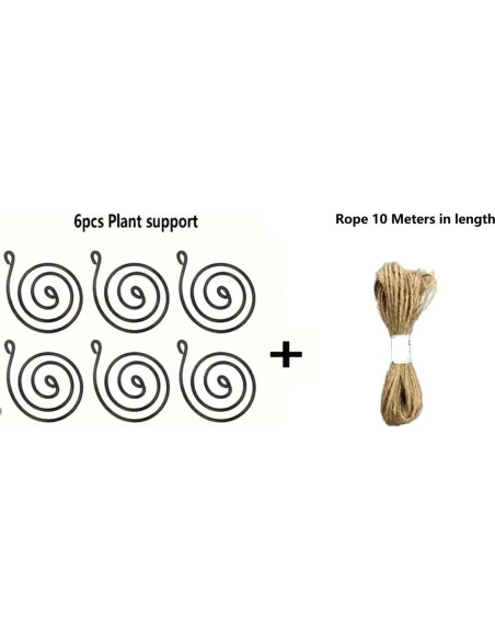 Juego de 6 Soportes Colgantes para Plantas de Aire Nwsrayu Juego de 6 Soportes Colgantes para Plantas de Aire Nwsrayu