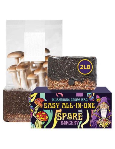 Kit de Cultivo de Champiñones 2 LB Spore Sorcery - Nutrientes Incluidos