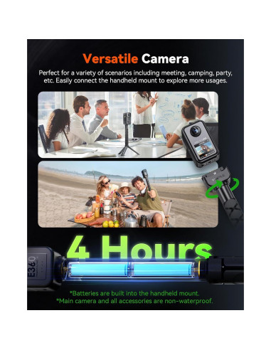 Cámara Dash Vantrue E360 ACE 5.2K 360 WiFi GPS