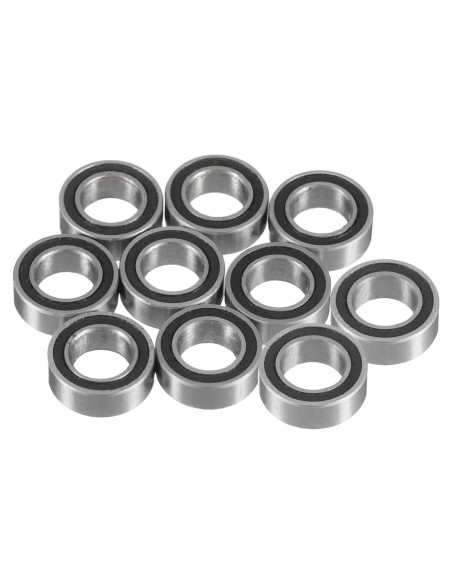 10 Rodamientos de Bolas MR74-2RS Doble Sellado 2.5x7x4mm 10 Rodamientos de Bolas MR74-2RS Doble Sellado 2.5x7x4mm