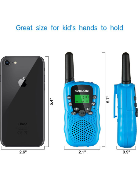 Walkie Talkies para Niños SANJOIN T-388 Rango 4.8 km Walkie Talkies para Niños SANJOIN T-388 Rango 4.8 km