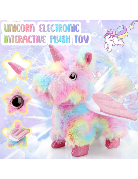 Juguete Interactivo de Peluche Unicornio Gretex 22x21x9 cm Juguete Interactivo de Peluche Unicornio Gretex 22x21x9 cm