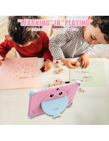 Tablet YINOCHE 10.1" para Niños con Funda Rosa 32GB