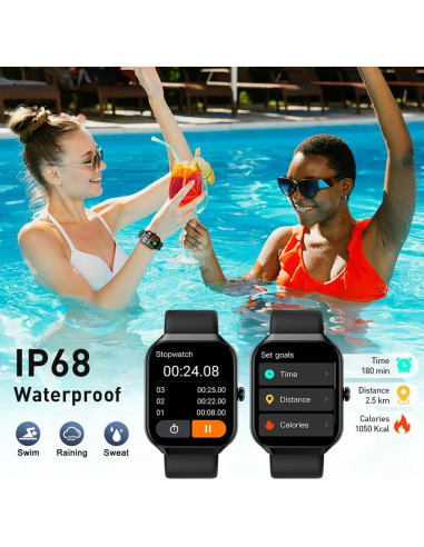 Reloj Inteligente Motast P99 - Pantalla HD 1.96" - IP68