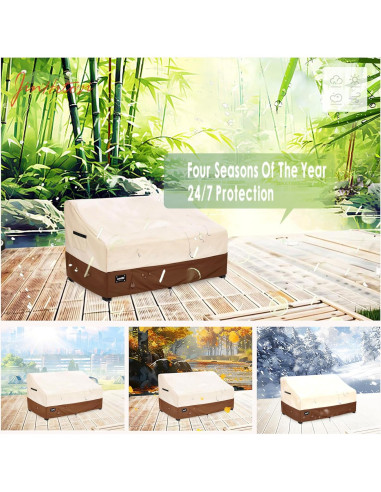 Funda de Sofá de Patio Jin Hrtoyi 147x81x78 cm Impermeable