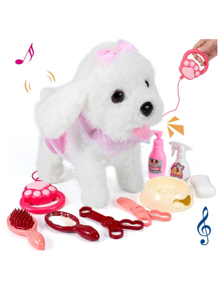 Perro Robot GOBRILLFUN Blanco Juguete Interactivo 23x14x23cm Perro Robot GOBRILLFUN Blanco Juguete Interactivo 23x14x23cm