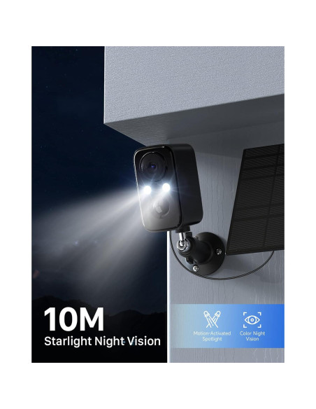 Cámara de Seguridad Inalámbrica IHOXTX 1080p IP66 Solar Cámara de Seguridad Inalámbrica IHOXTX 1080p IP66 Solar